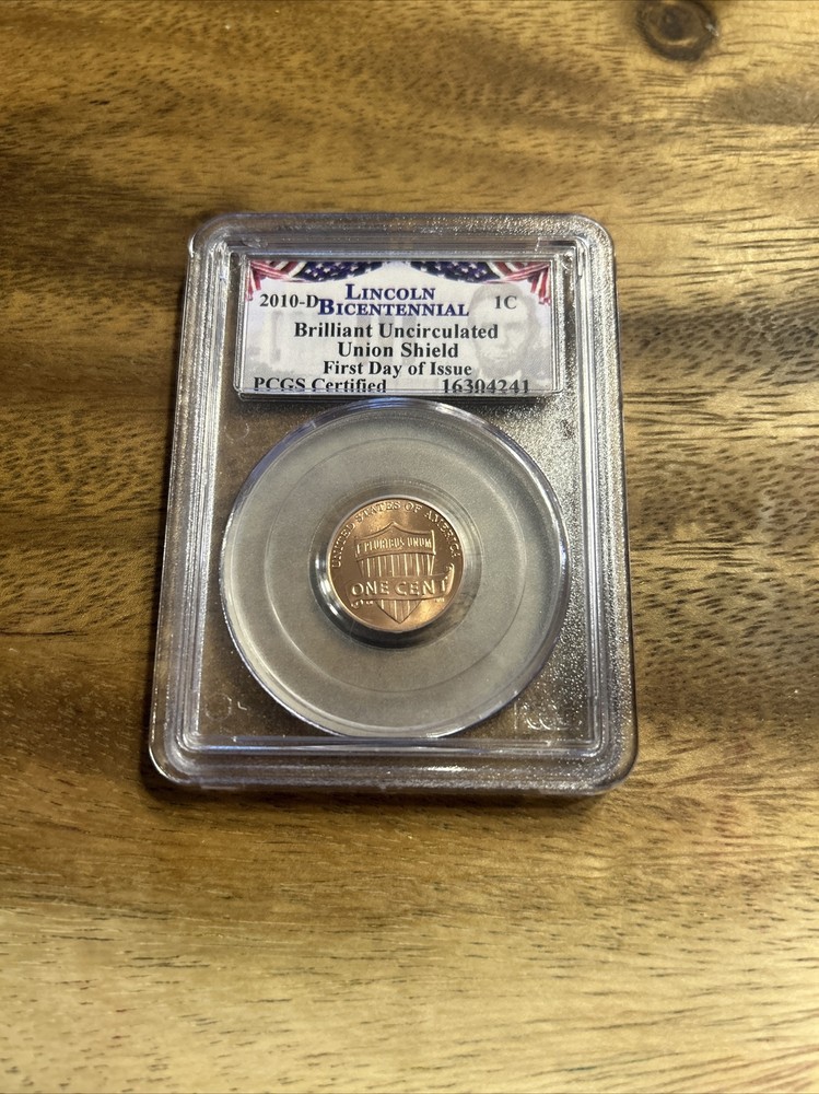 Lincoln Bicentennial Union Shield PCGS Brilliant Uncirculated 1C First Day Issue