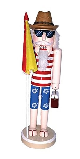 Santa's Workshop 70873 Day at The Beach Nutcracker, Multi, 14"