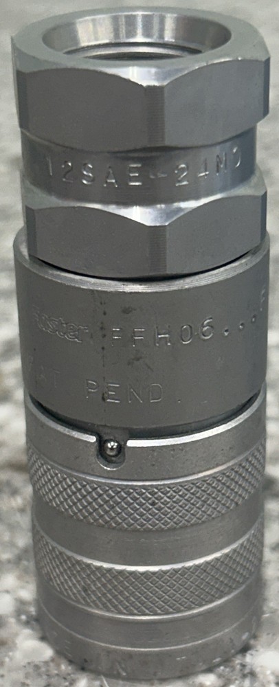 Faster FFH06 12 SAE Flat Face Hydraulic Coupler
