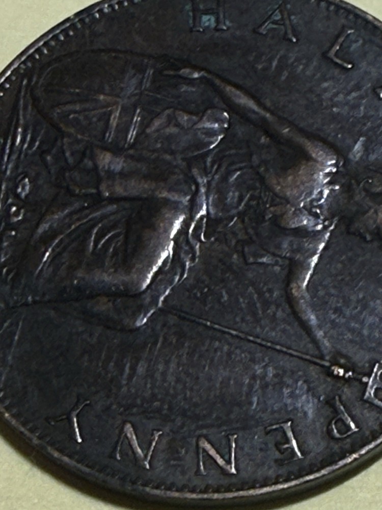 1901 Half Penny-Circulated -Nice Looking Circulated Half Penny