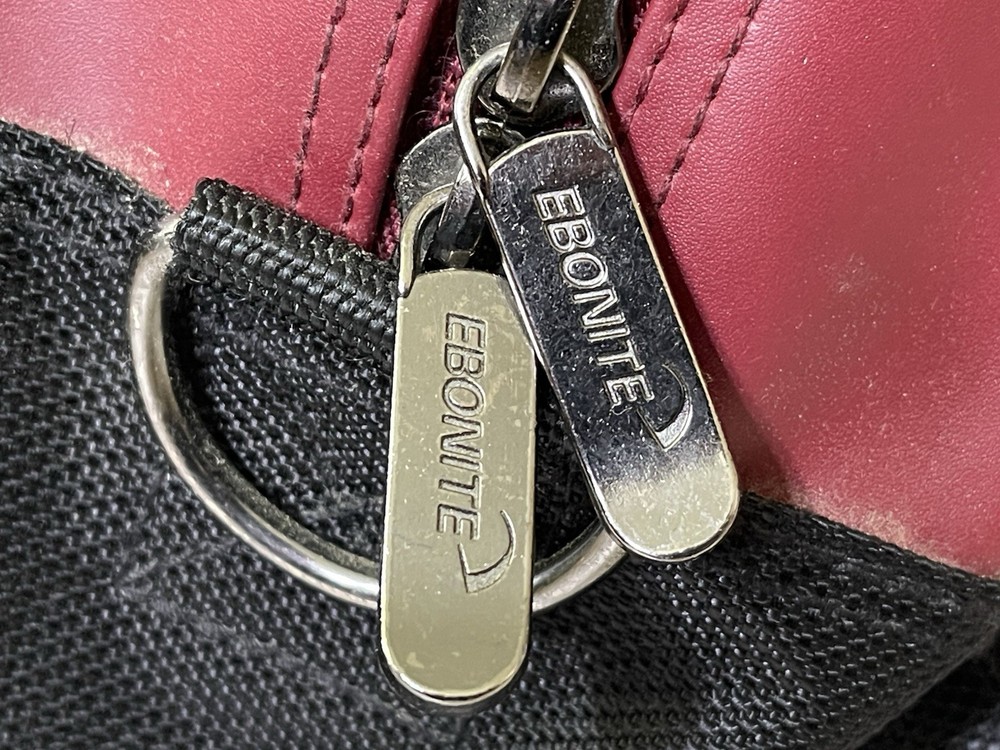 VTG Ebonite Single Bowling Ball Bag Red & Black