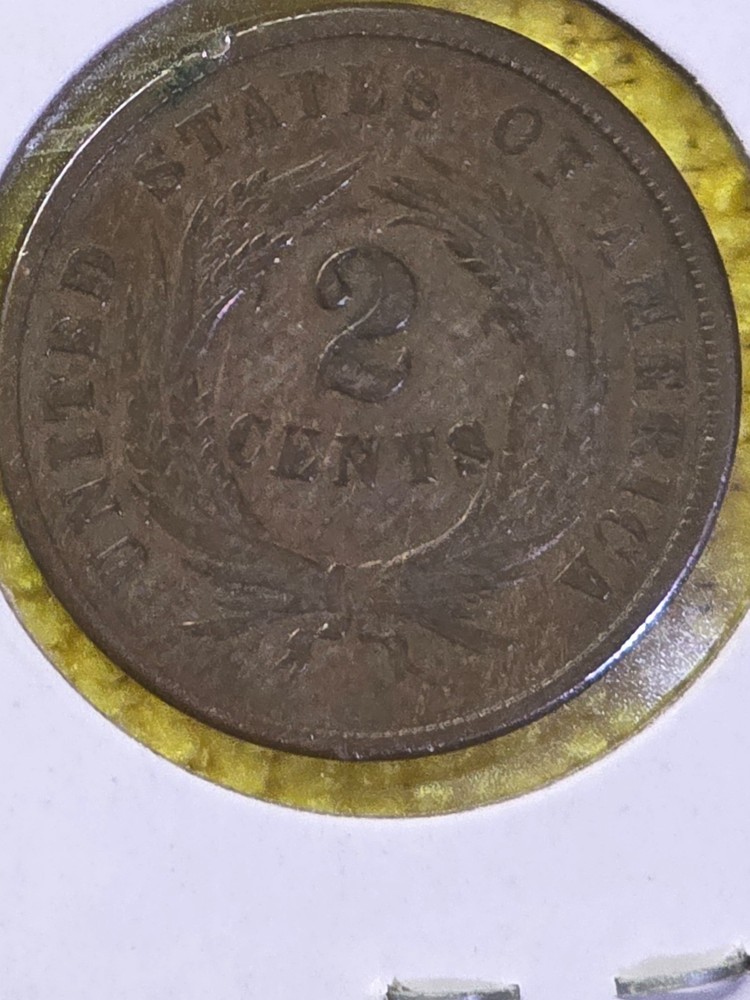 1864 2 CENT LARGE MOTTO NICE SHAPE