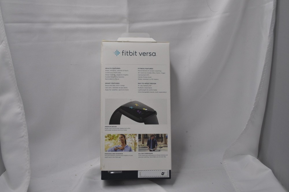 Fit Bit Versa Rose/Corral With Box and Extra Bands