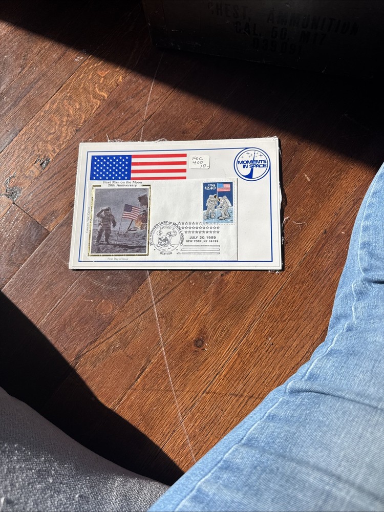 First Man On the Moon 20th Anniversary Envelope