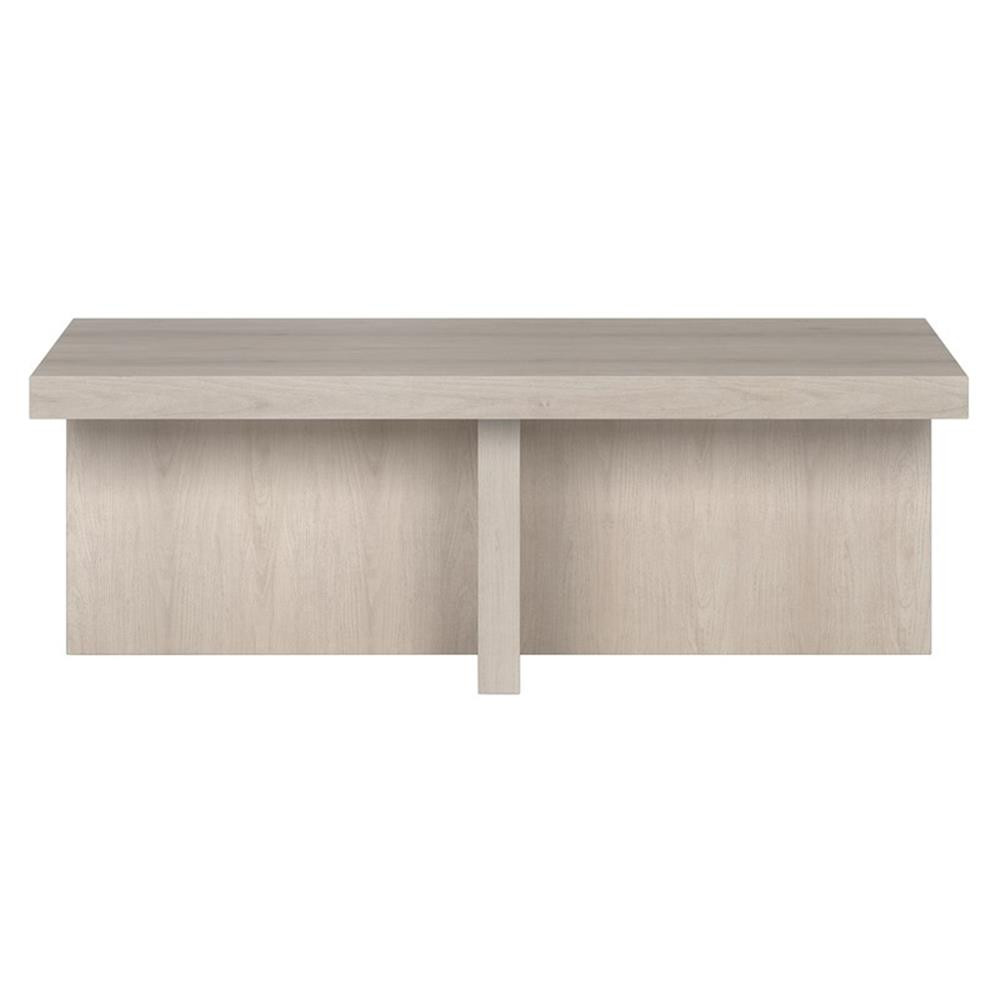 Henn&Hart 44" Alder White MDF Coffee Table