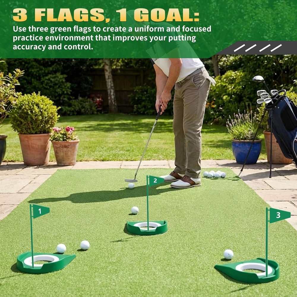 Golf Putting Practice Cup Hole Training Aids Golf Accessories Training Putter...