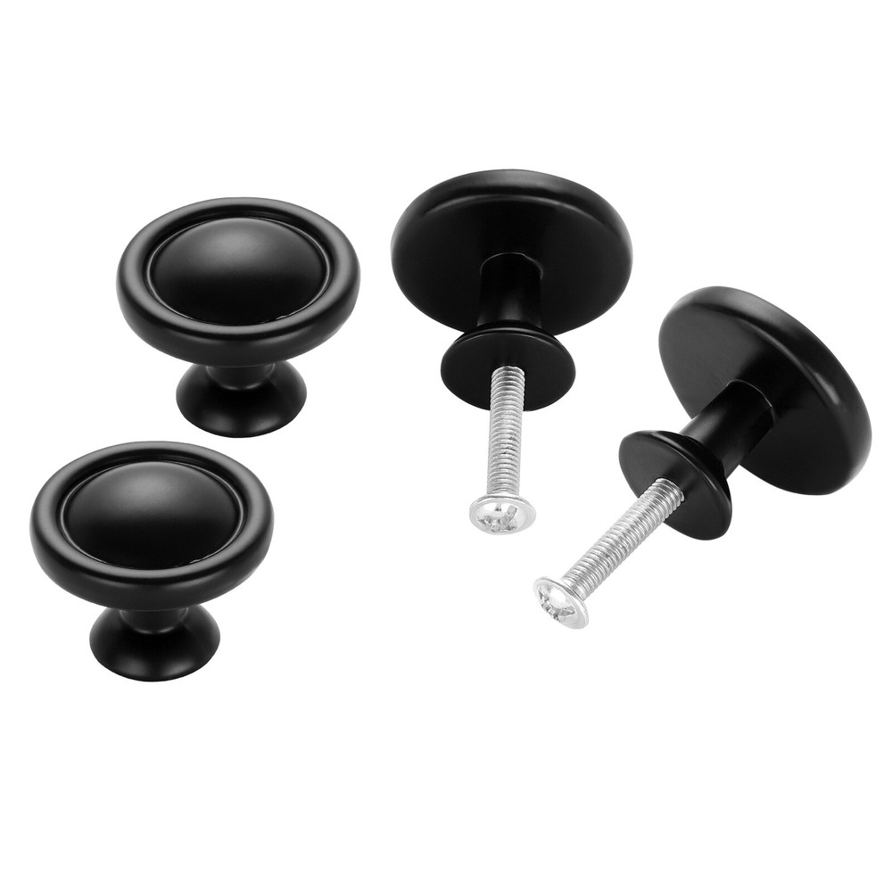 Lot Matte Black Cabinet Pull Knobs Kitchen Drawer Handles Door Cupboard Hardware