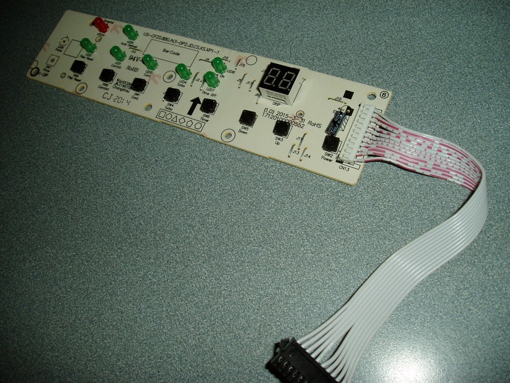 Toshiba TDDP5012ES2 Dehumidifier Control Panel Button Board