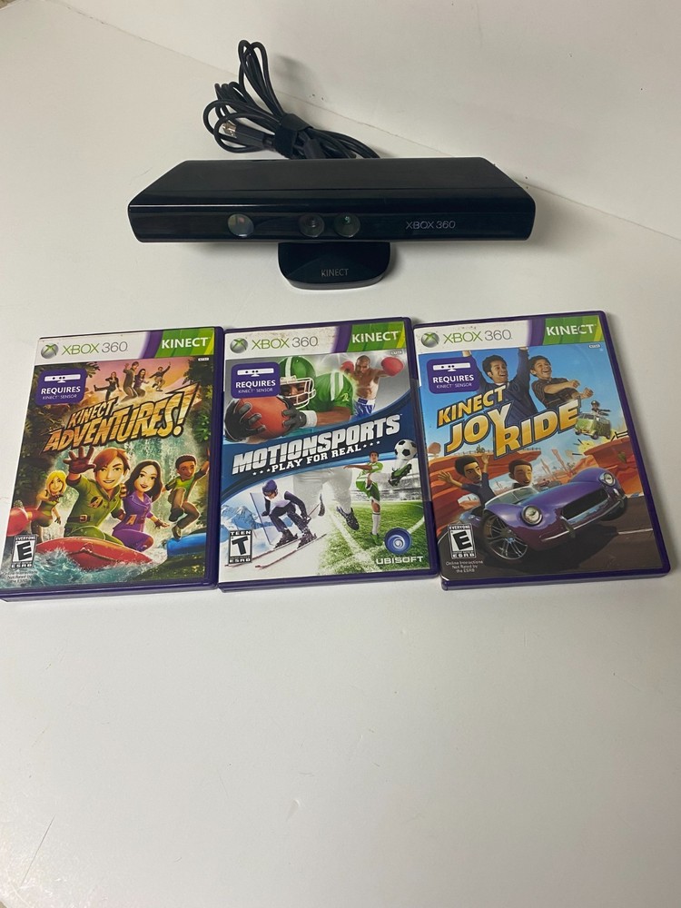 Microsoft  Xbox 360 Kinect Sensor Bar  with 3 Games