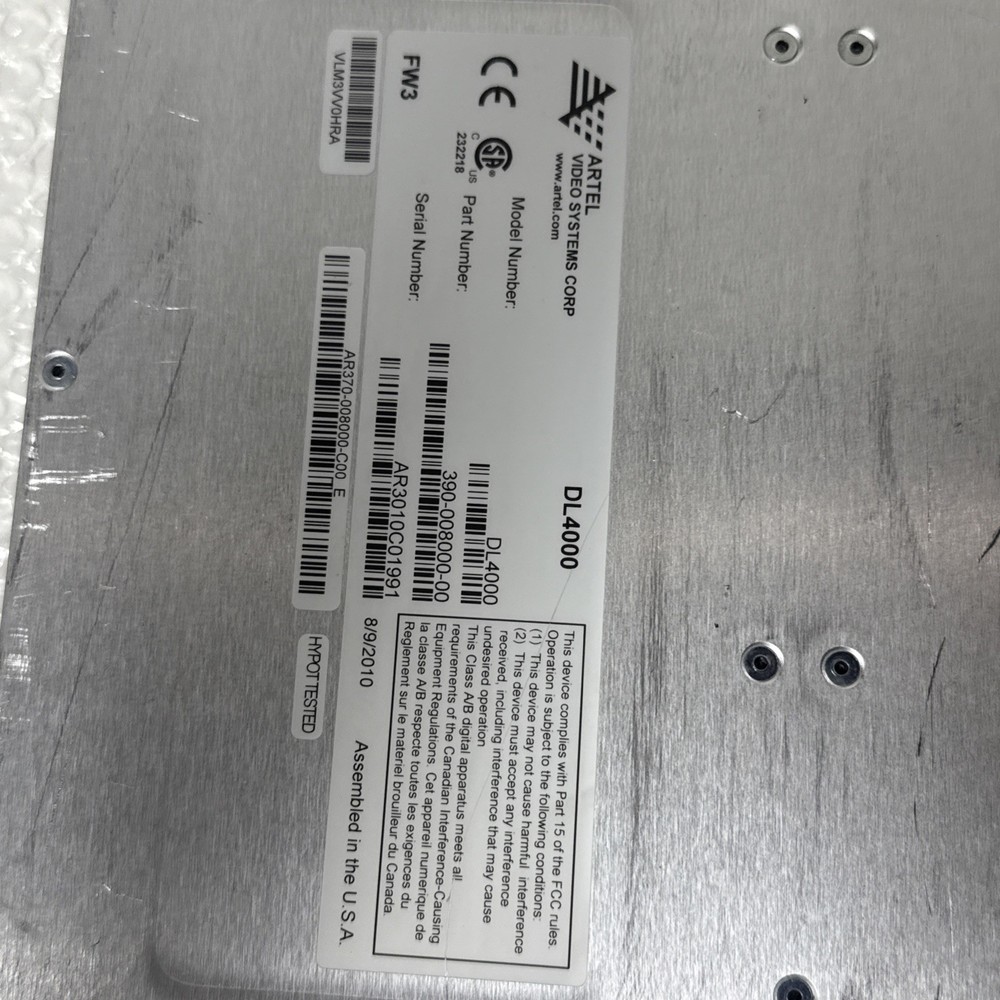 Artel Video Systems DL-4000 Digilink System