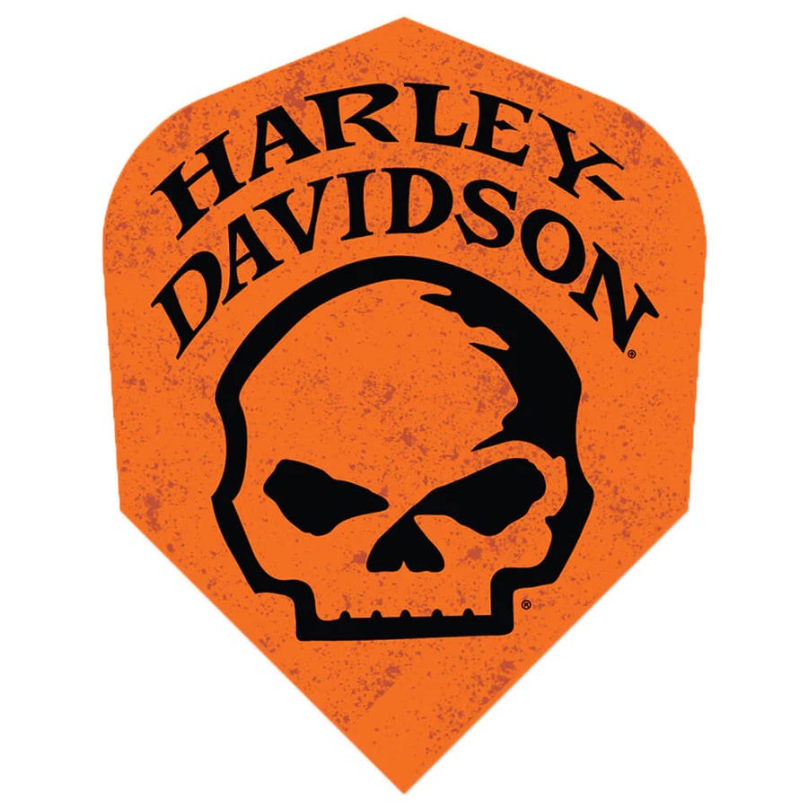Harley-Davidson Grunge Skull Dart Flights - Shape