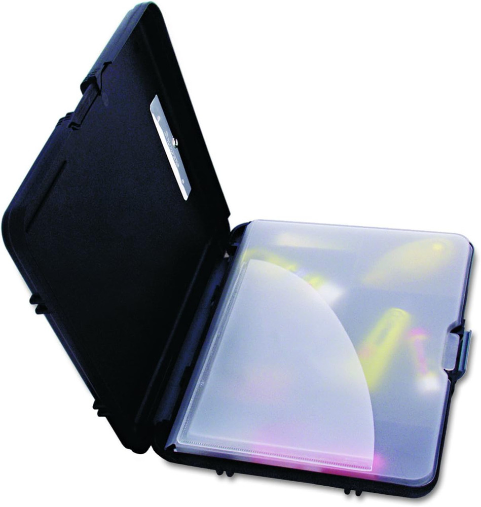 Saunders Workmate II 00552 Plastic Storage Clipboard - Black 9"x 12"