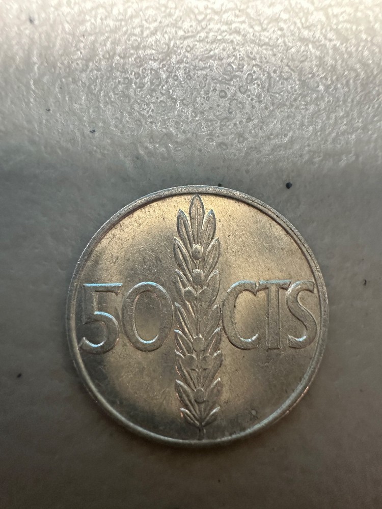 1966 Spain 50 Cts coin