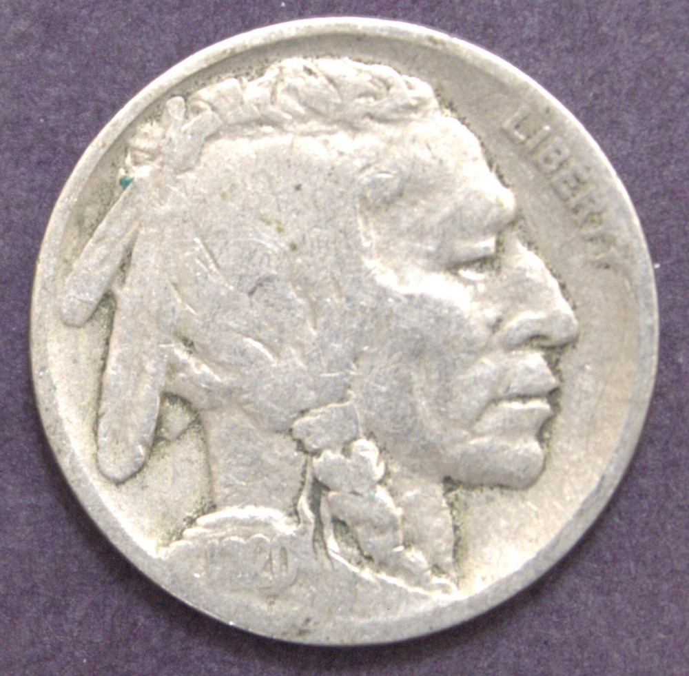 1920 Buffalo Nickel Weak Date Y2940