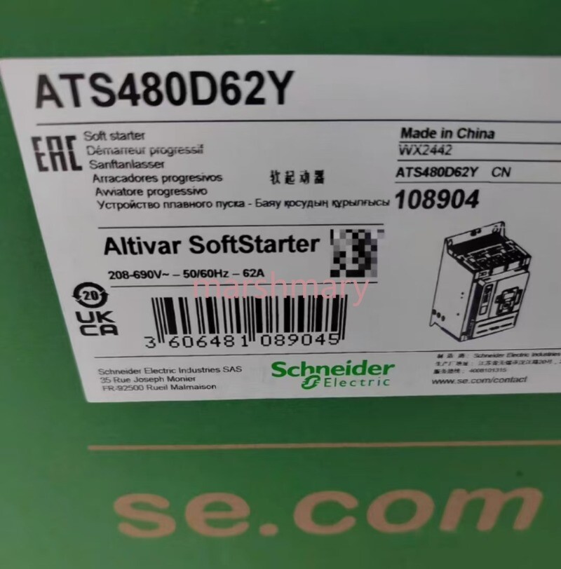 NEW Schneider soft starter ATS480D62Y Fast Delivery