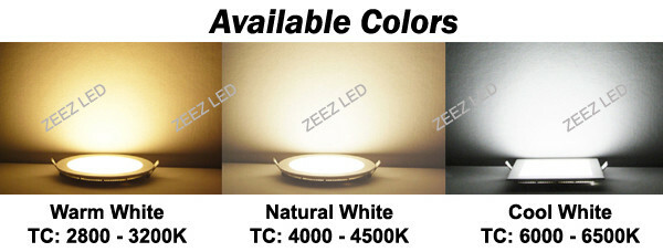 Natural White 18W 8" Square LED Recessed Ceiling Panel Down Light Bulb Slim Lamp