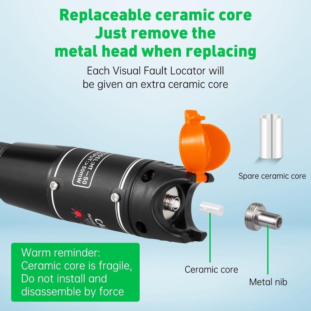 Visual Fault Locator with Network Cable