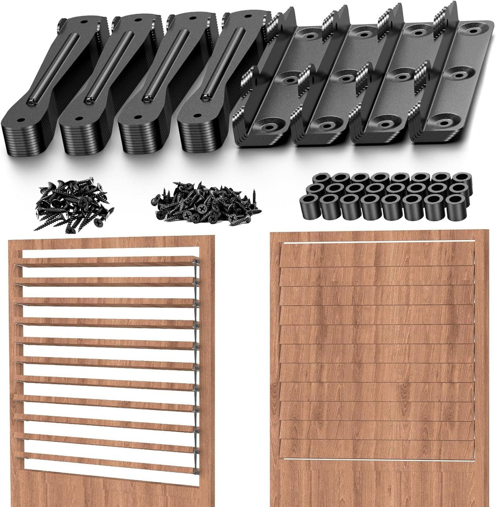 Adjustable Louver Hardware Kit for Outdoor Shutters & Pergola Blinds