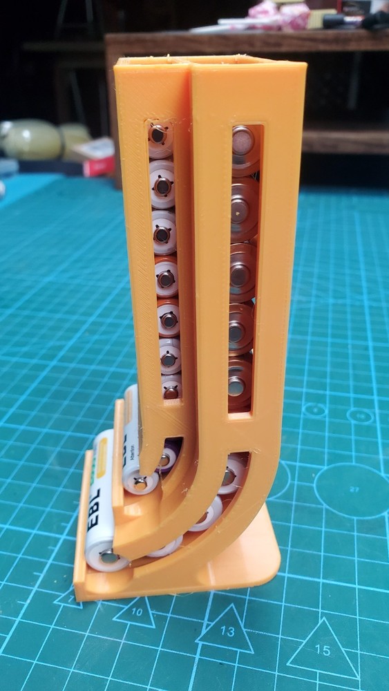 Battery Organizer/Dispenser for AA+AAA Batteries, FiFo