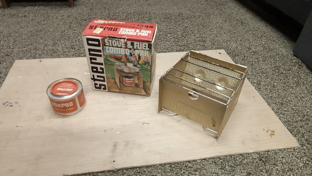 Sterno Portable Folding Stove And Fuel Combo