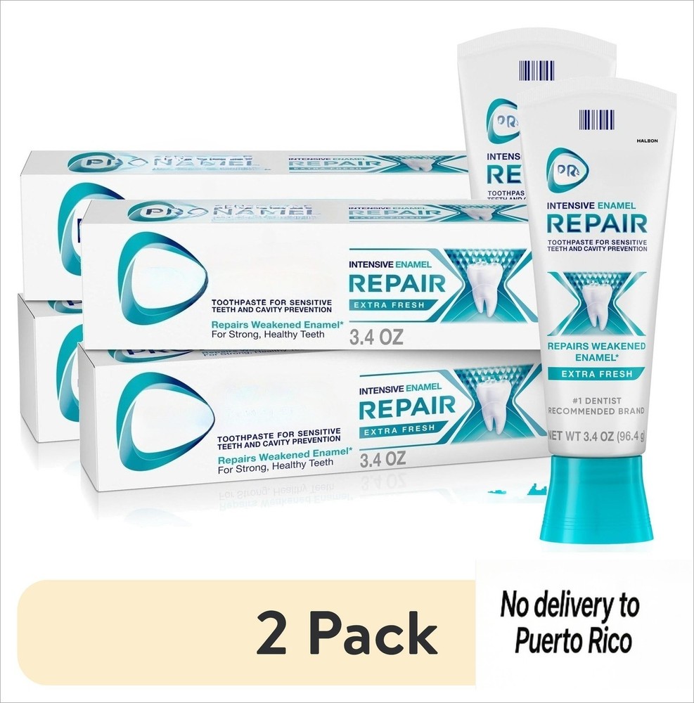 Intensive Enamel Repair Toothpaste, Extra Fresh,3.4oz, 4-Pack