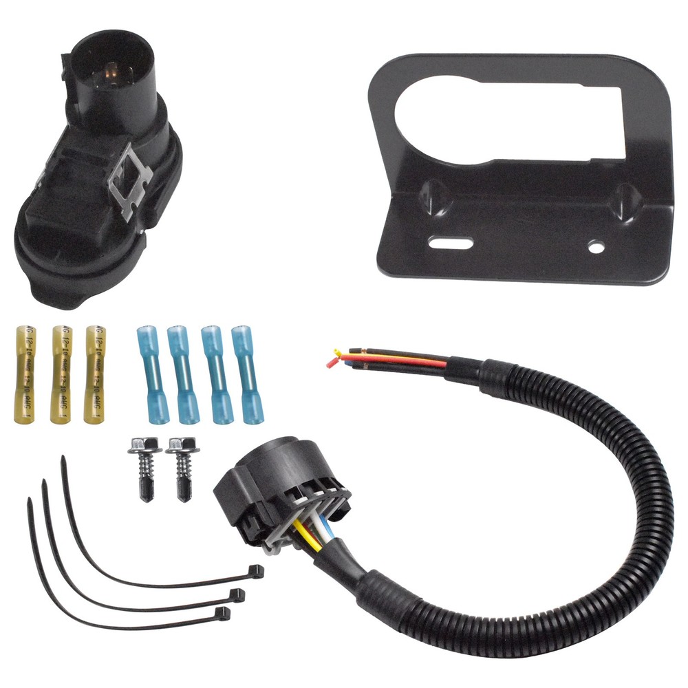 7 Way & 4 Flat Trailer Tow Hitch Wiring Plug Receptacle & USCAR Connector