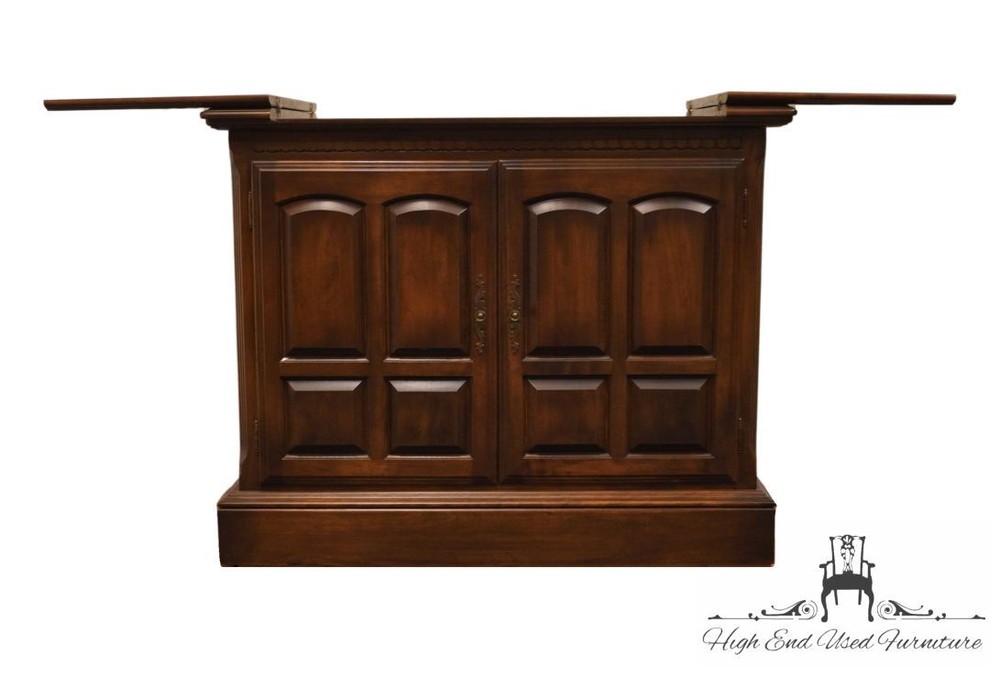 ETHAN ALLEN Classic Manor Solid Maple 63" Flip-Top Server Buffet 15-6015