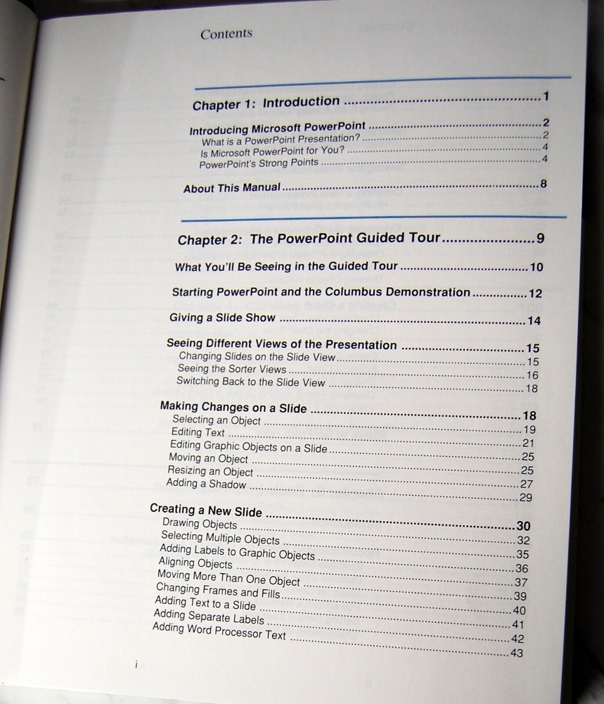 Microsoft Powerpoint for Windows 1990 Hard Cover