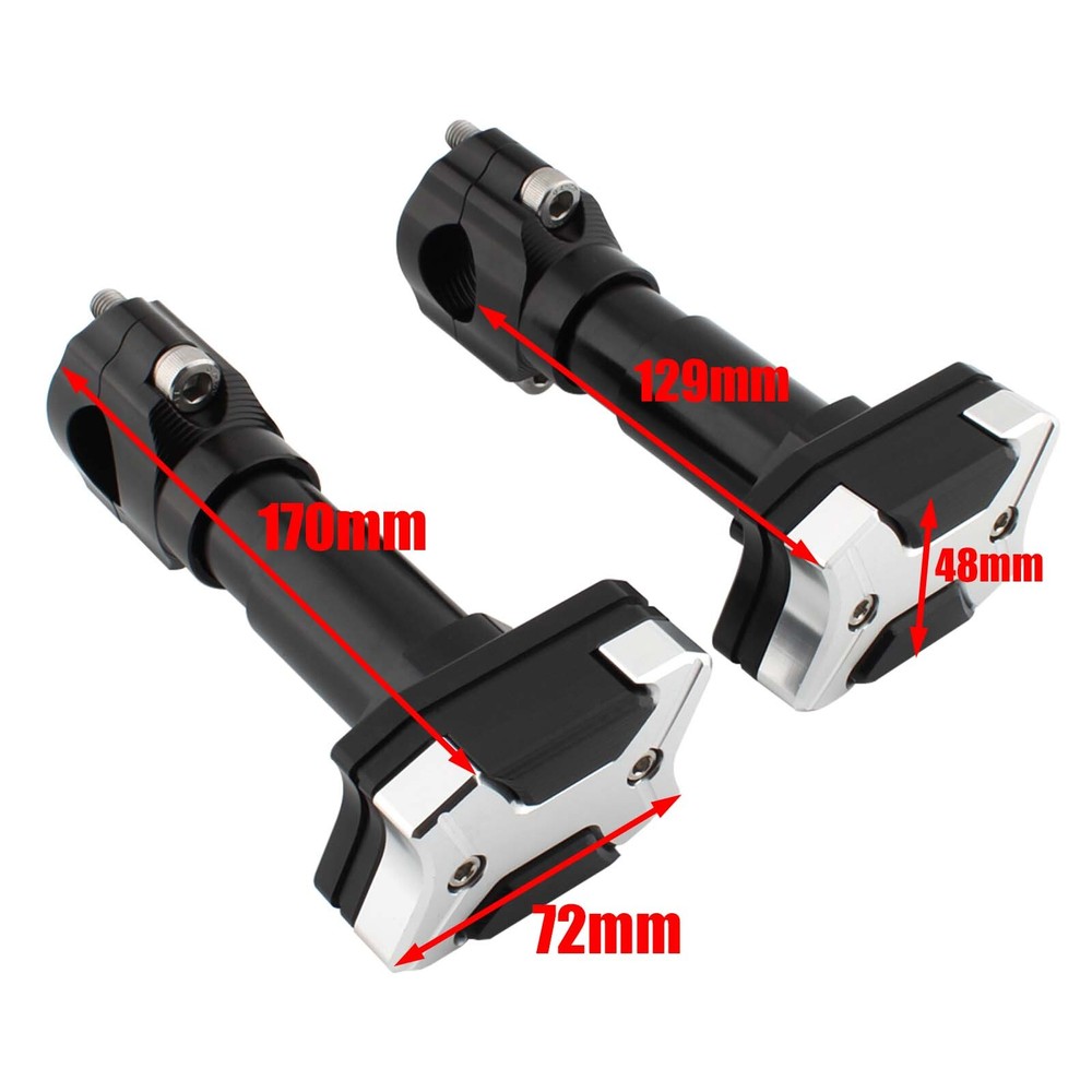 1 Pair Universal Modified Engine Guard Crash Bar Frame Protector 22-30mm