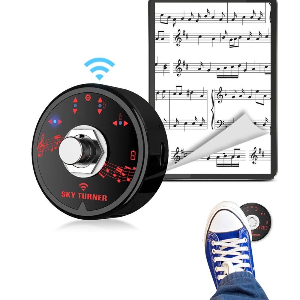 15M Transmission Range Built-in Bluetooth Modes Reading Page Turning Pedal