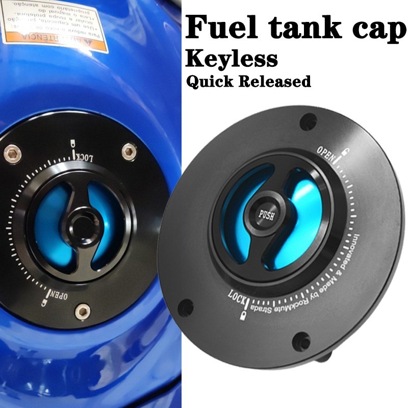 Quick Release Gas Cap For SUPER HAWK VTR 1000 CNC Keyless Lockable Fuel Cap