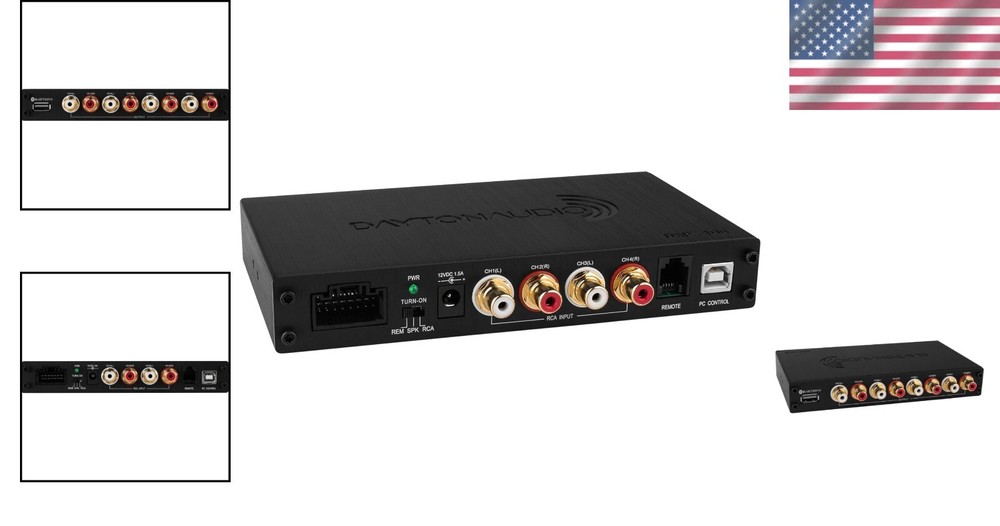 Compact DSP-408 Digital Signal Processor with Built-In EQ & User-Friendly GUI