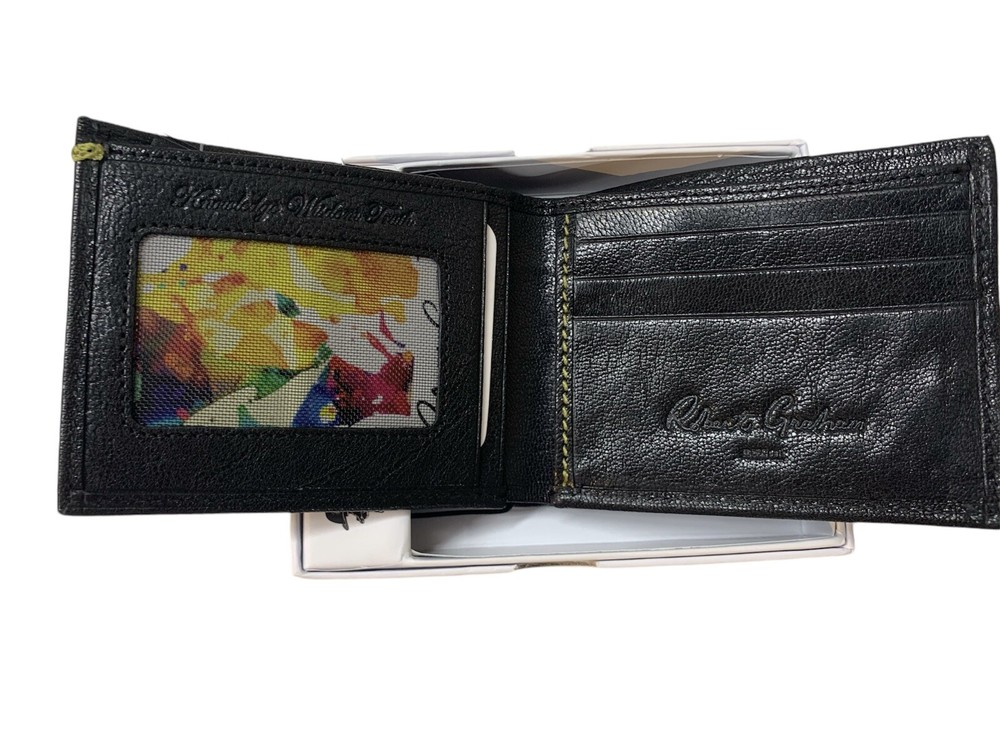 Robert Graham, Skull Embossed Leather Bifold Wallet - Black