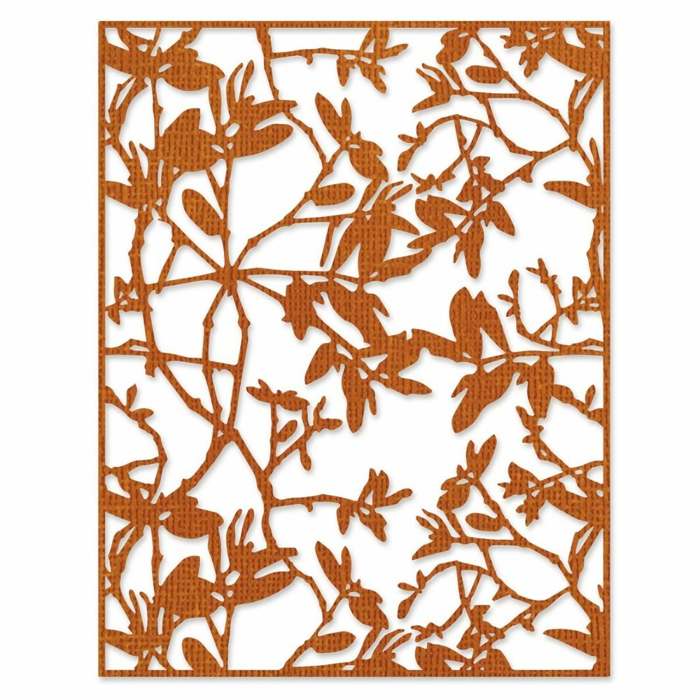 Leafy Twigs Background Sizzix Thinlits Thin Metal Die by Tim Holtz 665436 NEW!