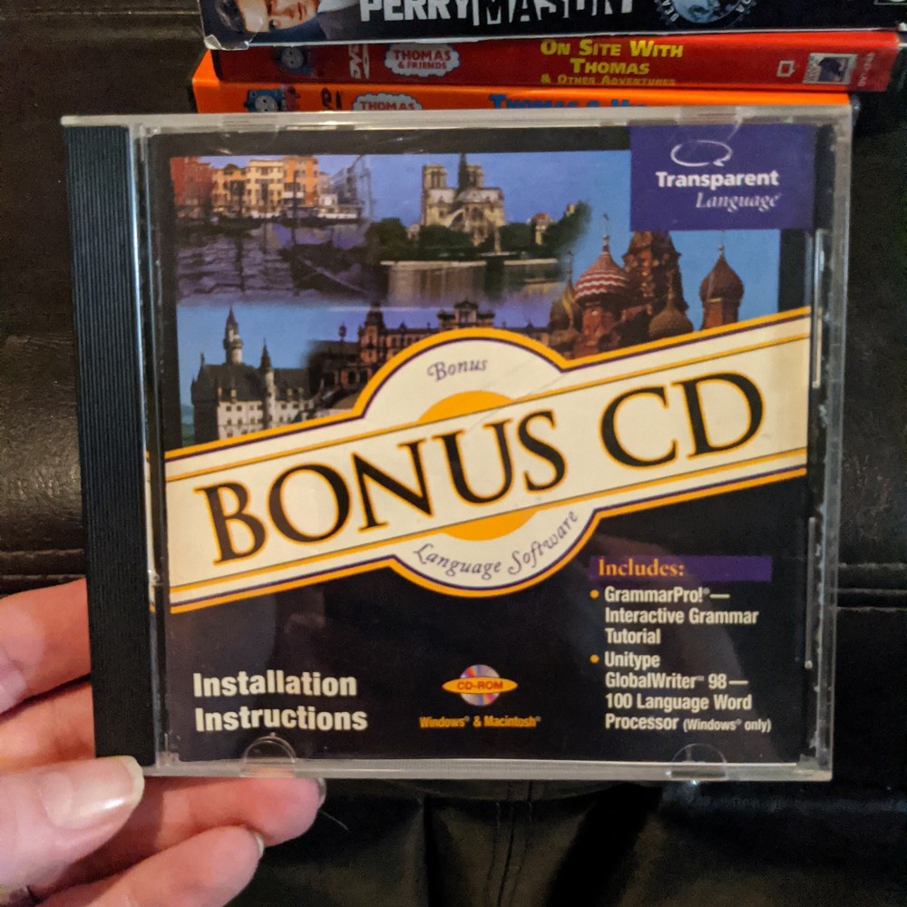 Transparent Language Bonus CD Language Software CD PC & Mac (1998) M8-P80