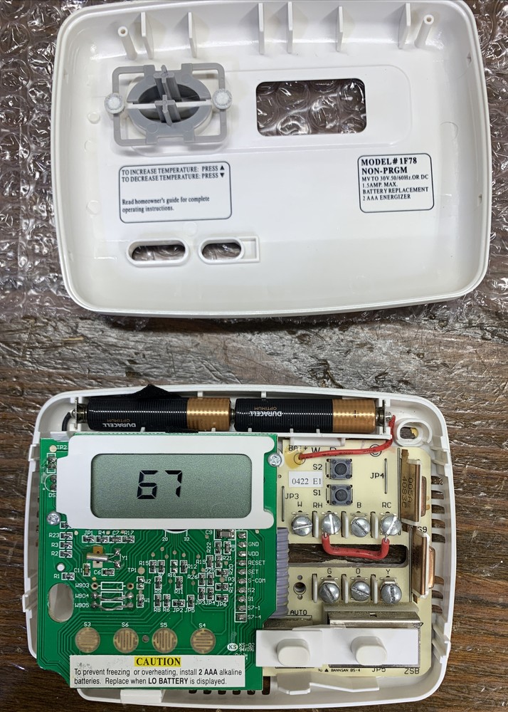 White Rodgers 1F78 NON PROGRAMMABLE THERMOSTAT