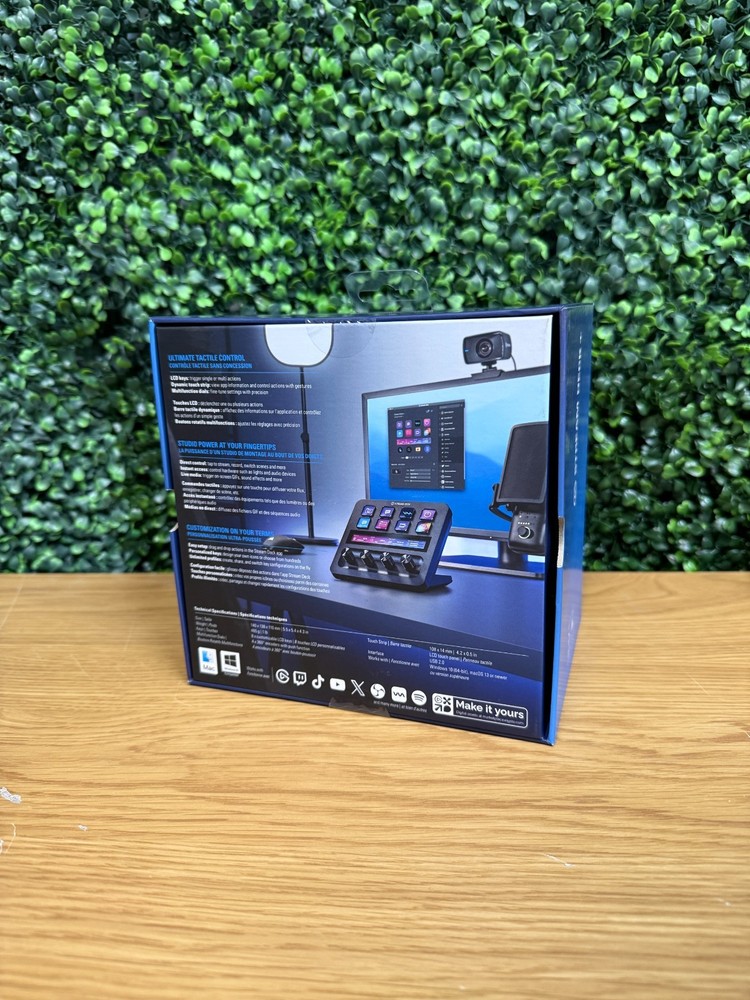 Elgato Stream Deck+ Plus (Black) Audio Mixer, Production Console for Mac & PC
