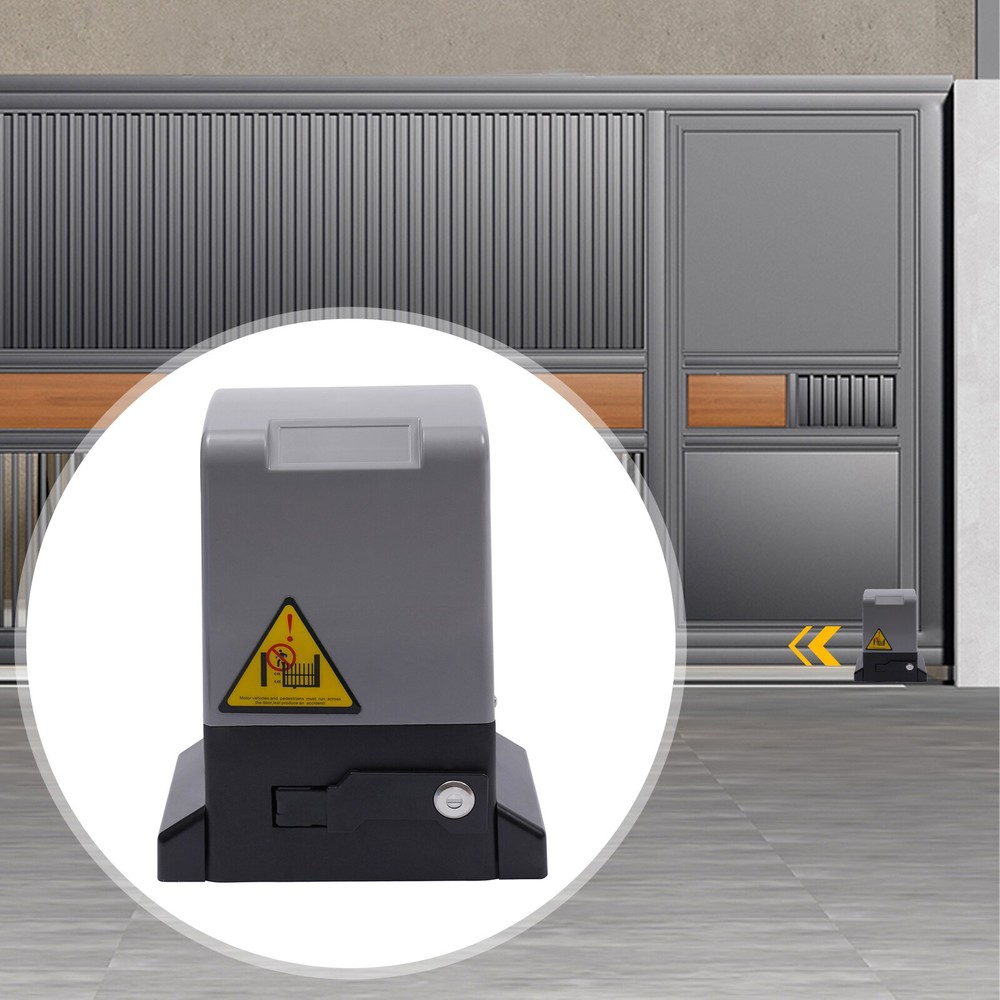2700lbs Automatic Sliding Gate Opener Rack Driven with 2 Remotes & Complete Kit
