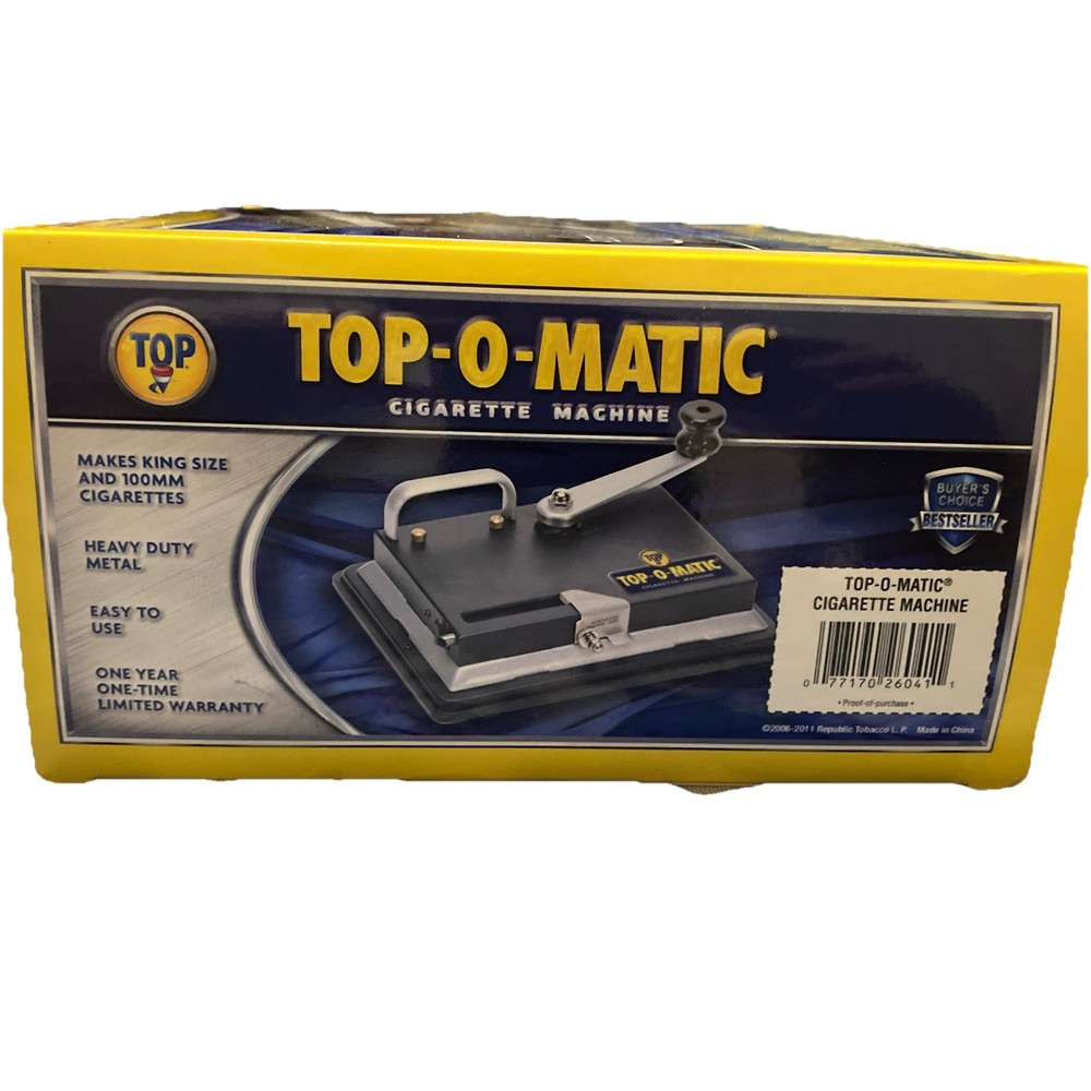 Top-O-Matic Cigarette Rolling Machine. Make Your Own Standard