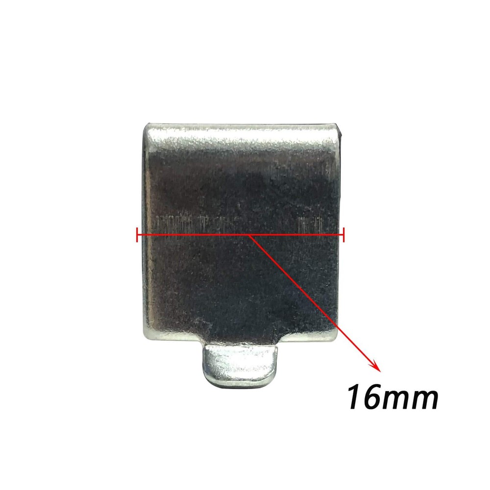 Adjustable Shelf Brackets, Steel Pilaster Clips 14Pcs, Silver