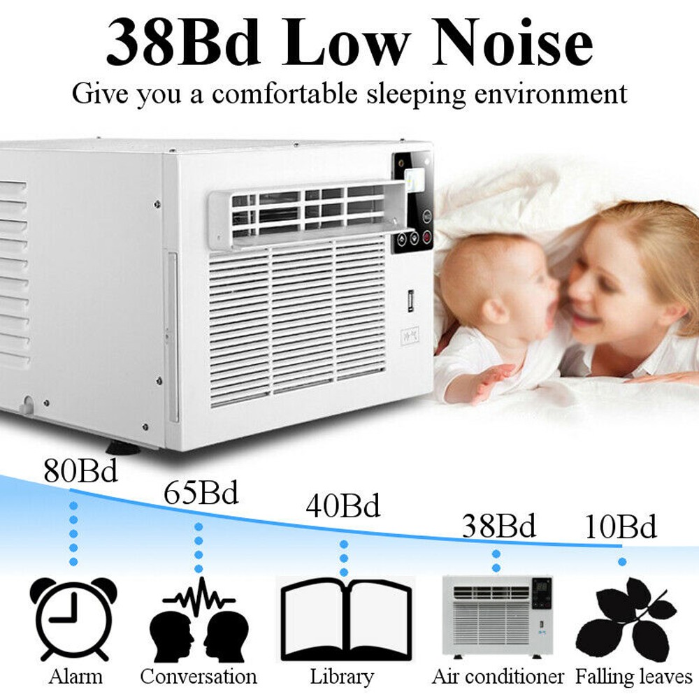 Portable 1100W Refrigerated Air Conditioner Cooler & Warmer With Timer Remote US