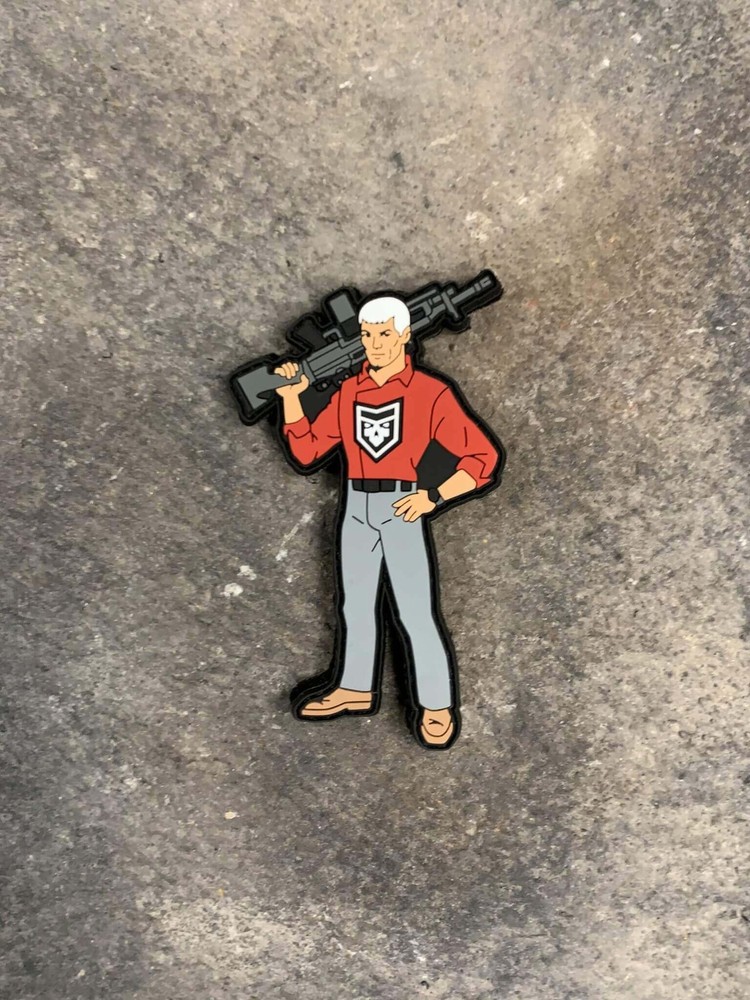 Machine Gun Race Bannon PVC Patch