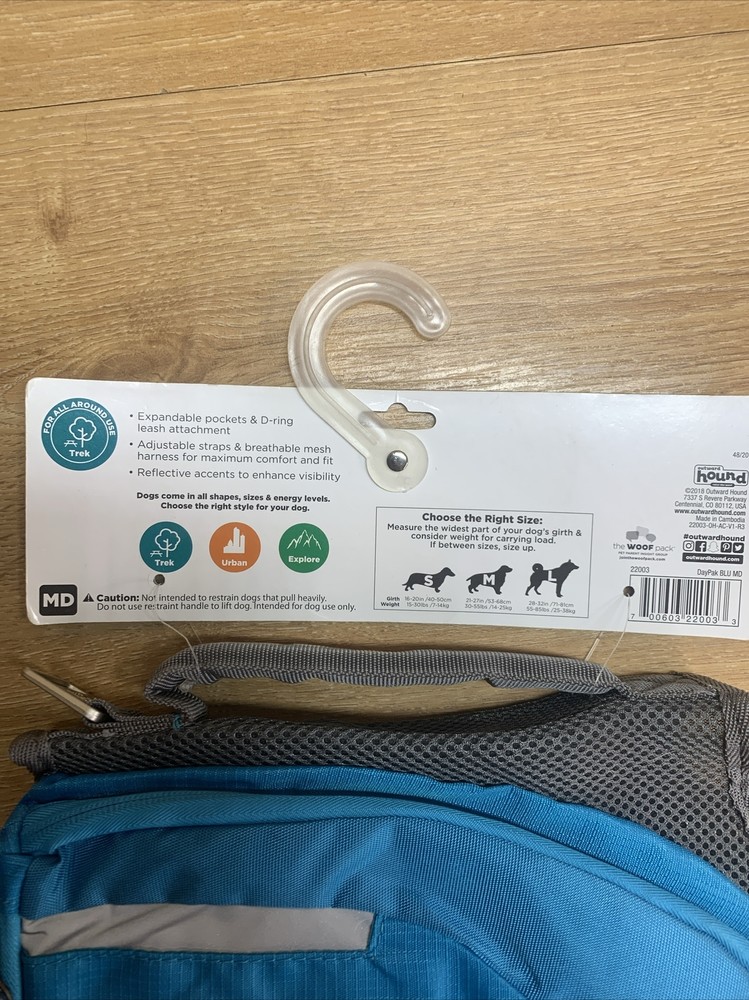 Outward Hound Doggie Daypack Backpack Saddle Bags Medium