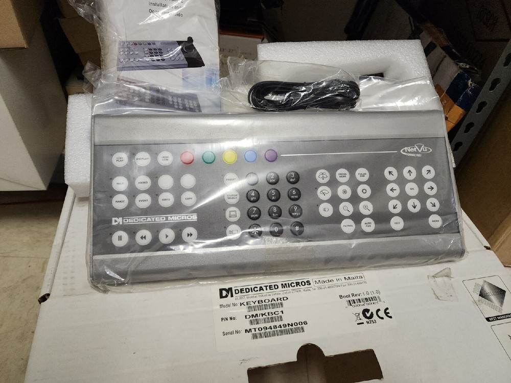 Dedicated Micros KBC1 DVR CCTV Joystick Security Systems Keyboard Controller KBD