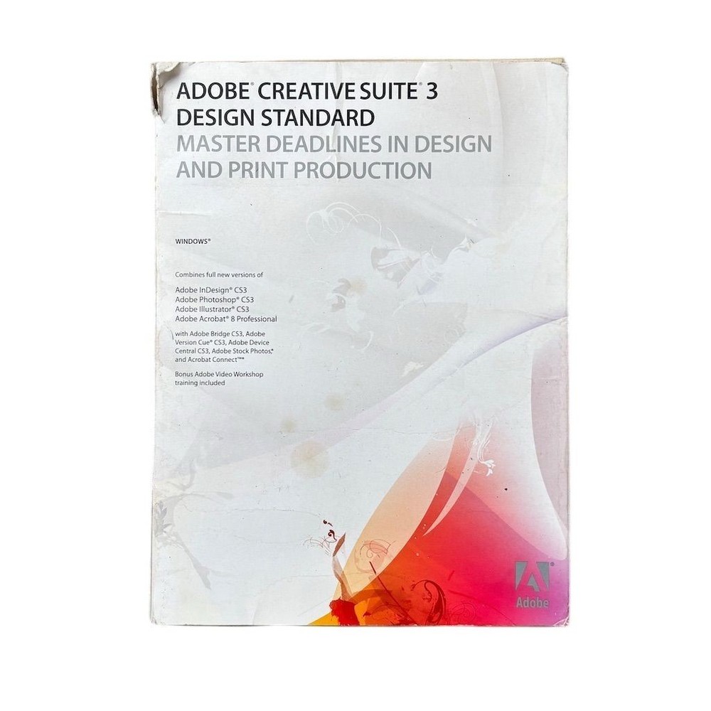 Adobe Creative Suite 3 Design Standard for Mac OS Software Suite