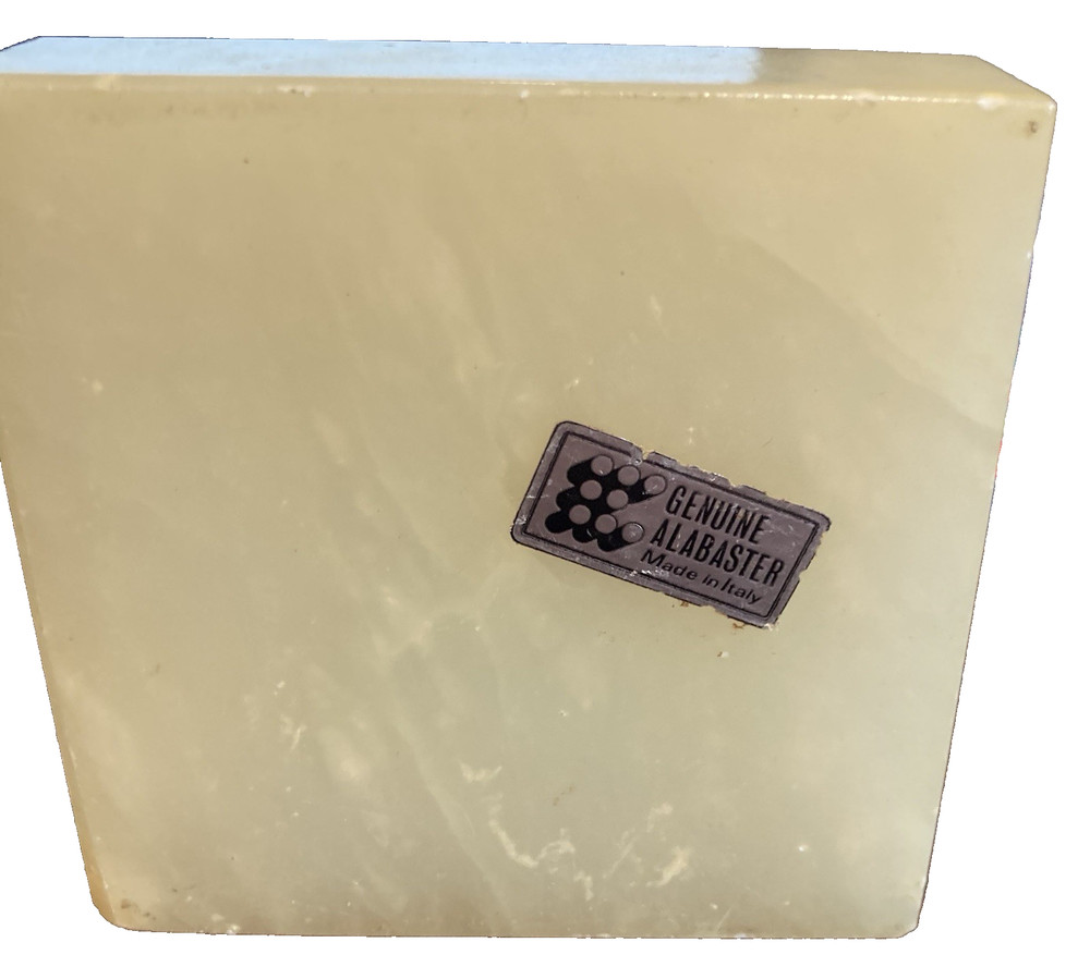 Carved Stone Alabaster Ashtray