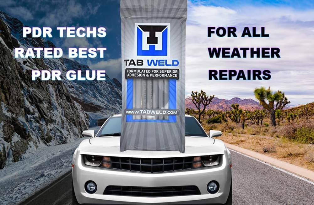 Tabweld PDR Glue Sticks - Paintless Dent Repair - Grey 10 Pack