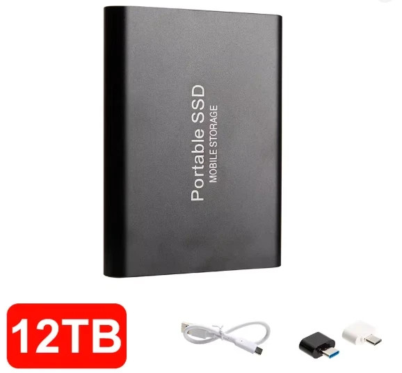 12TB External Hard Drive Portable USB Storage High Speed Backup