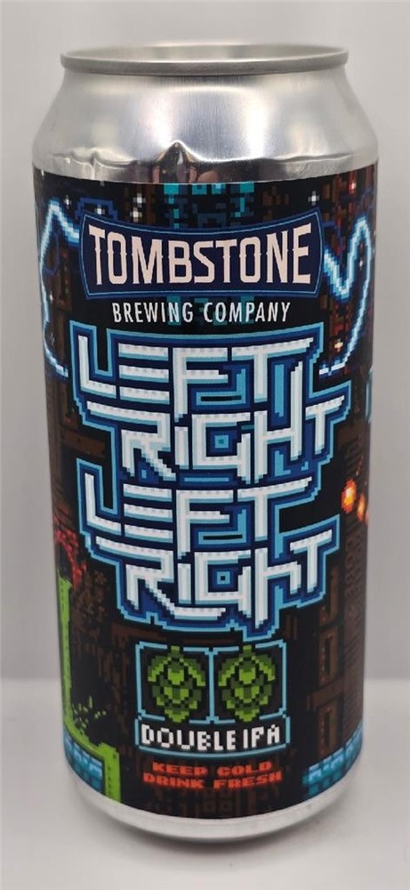 Craft Beer Can Tombstone Brewing Contra Cheat Code Left Right Left Right Double