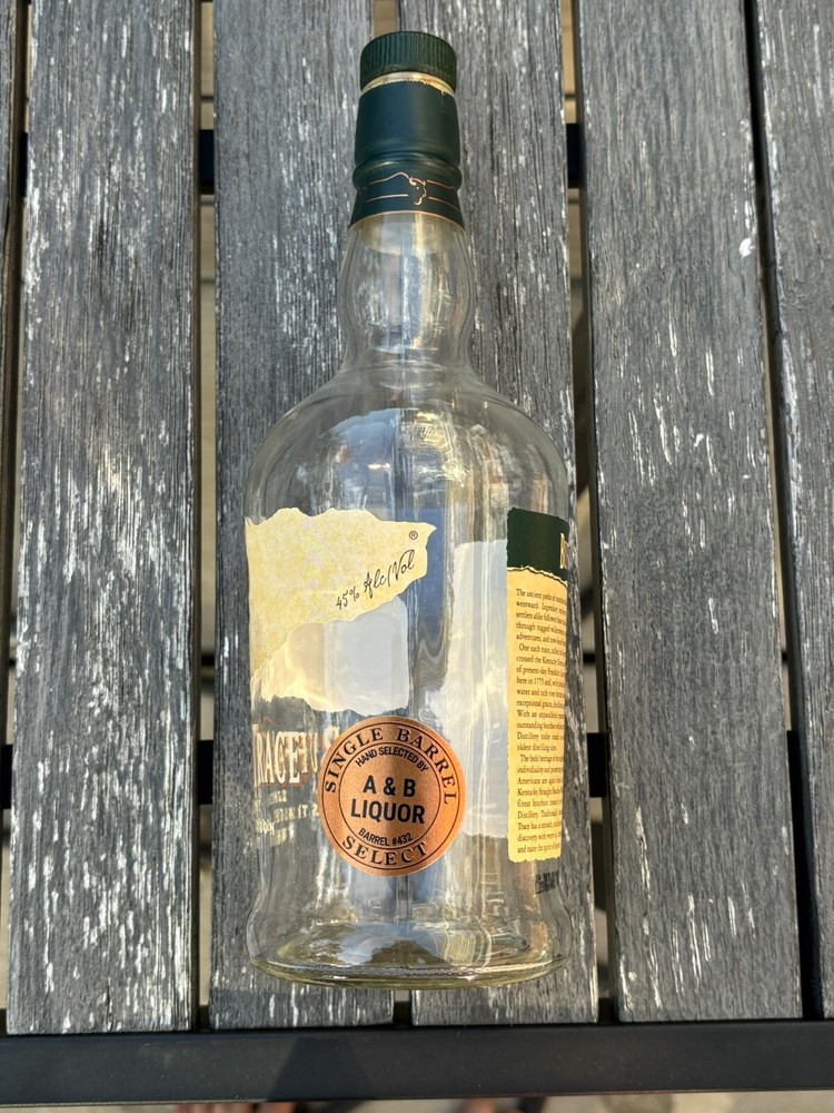 BUFFALO TRACE STRAIGHT BOURBON WHISKEY Single Barrel EMPTY BOTTLE 750ML